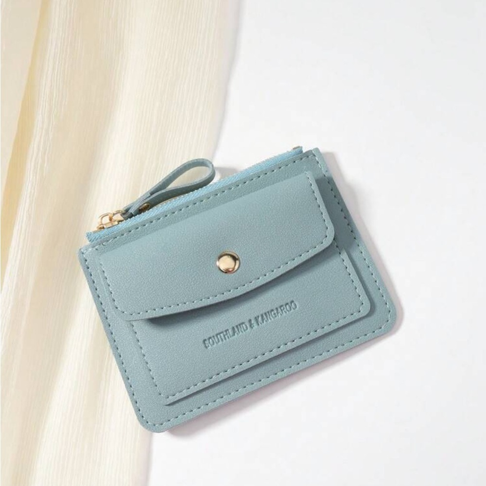 ⚠️Clearance Blue Flip Cover And Zipper Wallet / Cardholder - Picture 3 of 5